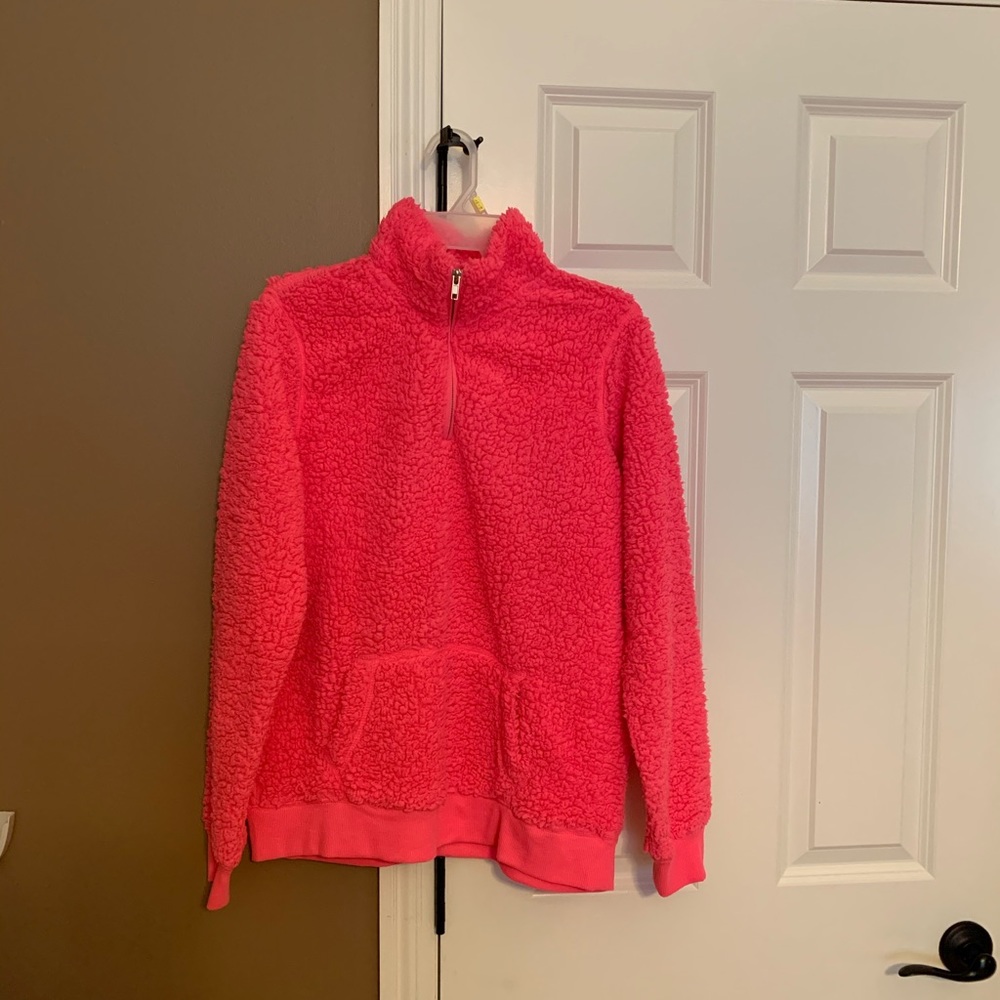No Boundaries Juniors' 1/4 zip Sherpa Pullover